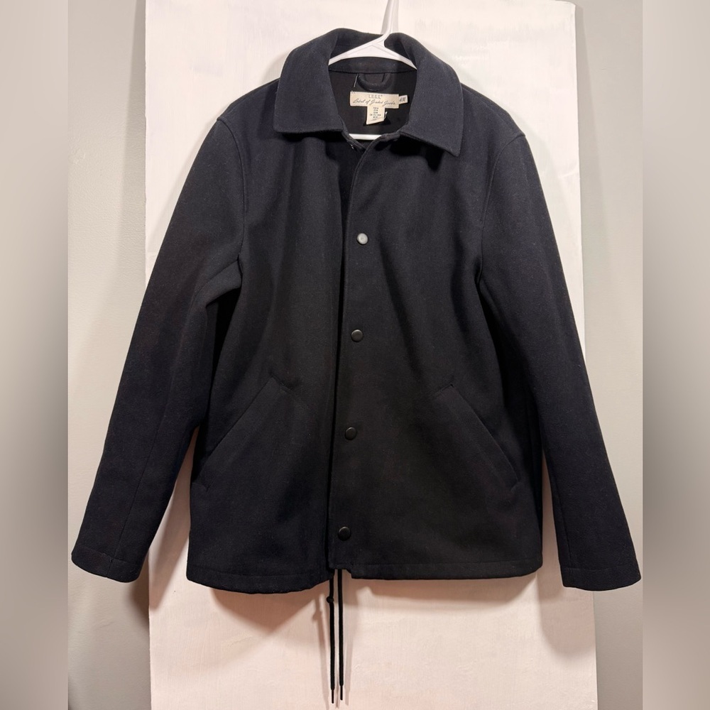 L.O.G.G. Size M Men's Black Wool Blend Jacket